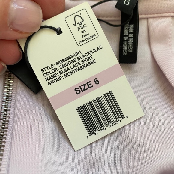 ROBERT RODRIGUEZ•Elsa black lace holiday party pencil skirt 6 NWT - Picture 7 of 8